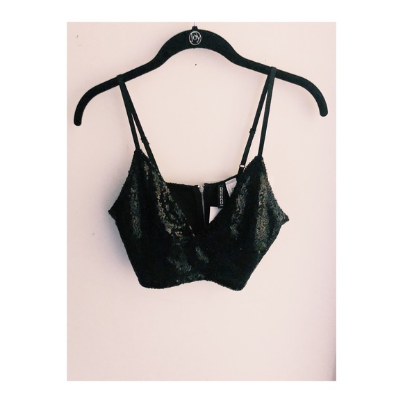 H&M Tops - Sequined crop top/ bustier